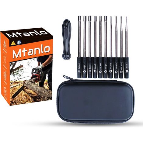 Kit de tournevis pour réglage du carburateur pour moteur petit 2 temps, tronçonneuse, coupe-bordure, tondeuse, bordureuse, souffleur Husqvarna Echo Stihl Poulan MTD Ryobi Tronçonneuse, coupe-bordure (1/5)