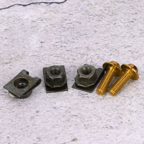 5x16 mm Motorradverkleidungsschrauben-Set, Schnellverschlüsse aus Stahl, Verkleidungsmutternclips, Verkleidungsschrauben-Set, Motorradverkleidungsbefestigungen (1/5)