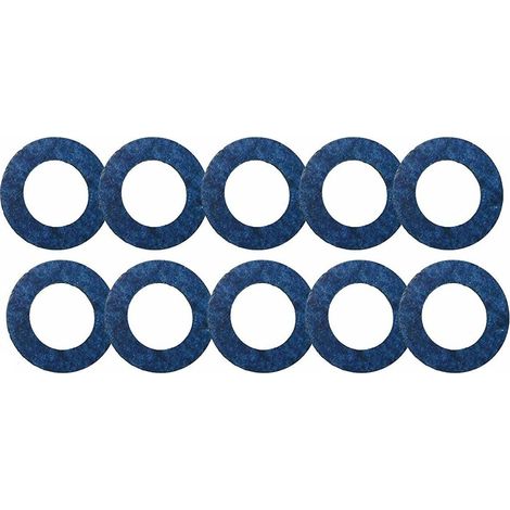 Lntyq 10 Stück Dichtungen für Ölablassschrauben für Autos, 9043012031, Aluminiumdichtung zum Ölzerkleinern, runde Ölablassdichtung, 12 mm innerer Diamant (blau) (1/5)