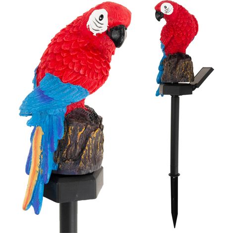 TG71280 LAMPADA SOLARE PARROT LAMPADA DA GIARDINO A LED CON SENSORE CREPUSCOLO SOLARE