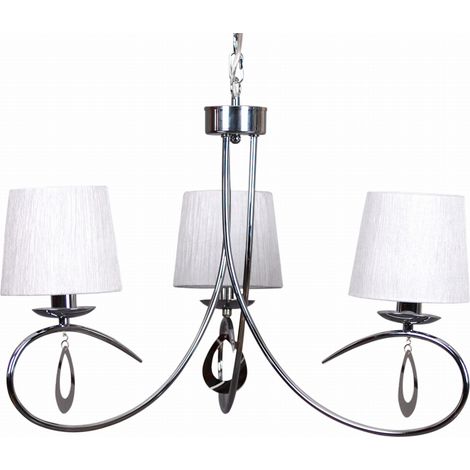 Lampadario Candellux Arnika 33-21663 cromo bianco 3xE14 (1/2)