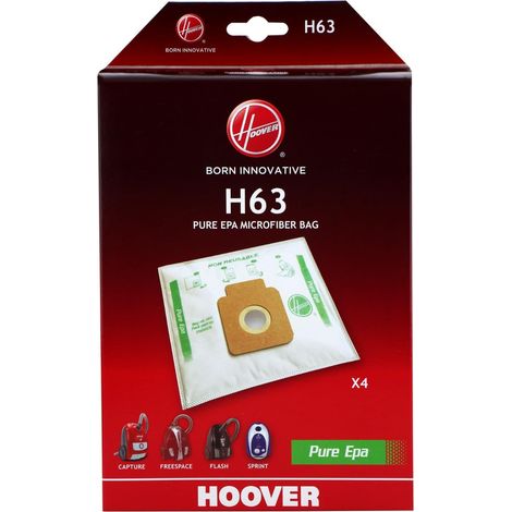 H63 Sacs d’Origine en Microfibre Pure EPA, 4 Pièces, Blanc (1/5)