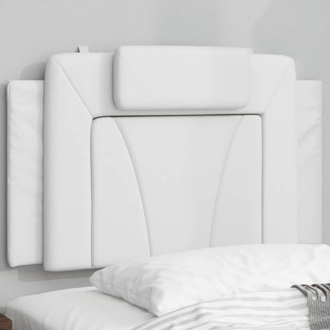 vidaXL Cuscino Testiera Viana Bianco 90 cm in Similpelle (1/5)