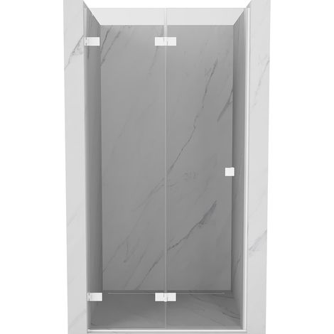 Mexen Lunar-F Falttür für die Dusche links 65 cm, transparent, weiß - 836-065-000-20-00-L (1/5)
