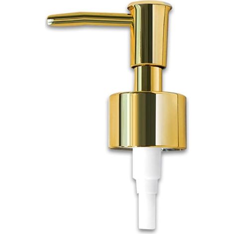 Set di 5 pezzi di ricambi per pompe dispenser di sapone, testine della pompa, coperchi per dispenser di disinfettante per le mani, flaconi di lozione, colore oro. (1/5)