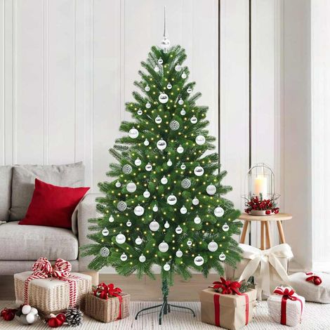 Weihnachtsbaum mit 300 LEDs mit Ständer Grün 180 cm PE