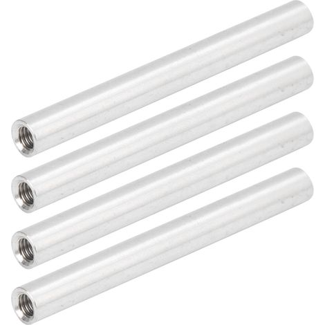 Lot de 4 entretoises femelles à vis, rallonges pour tubes en aluminium, supports de piliers, accessoires pour robots, M4x0,7 mm (1/5)