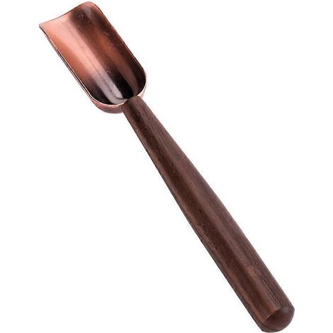 Cuillère à thé décorative en ébène brun pour usage domestique (1/5)