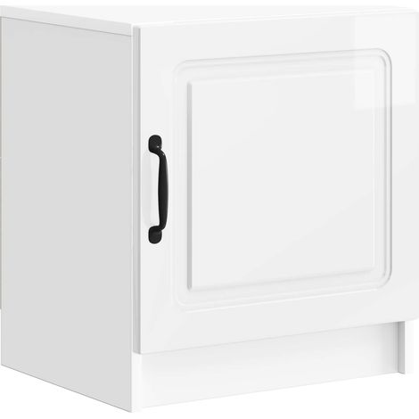 Bedside Cabinet High Gloss White 43 x 34.5 x 47 cm vidaXL