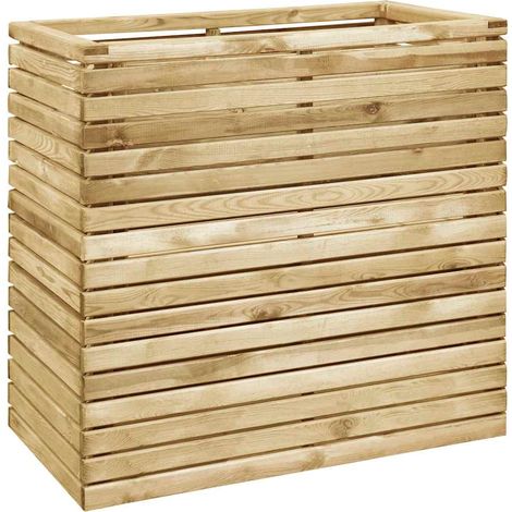vidaXL Lit surélevé 100x50x100 cm Bois de pin imprégné (1/5)