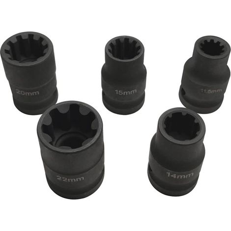 Lot de 5 douilles d'étrier de frein de rechange pour VW Audi Porsche et marquages gravés pour une identification permanente (1/5)
