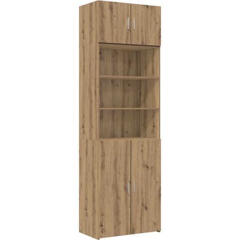 Lagerschrank mit Regalen Artisan-Eiche 70 x 42,5 x 225 cm vidaXL (1/5)