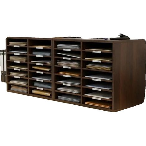 Organizzatore da scrivania, 12 scomparti, design resistente, verde militare (1/2)