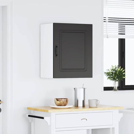 Küchen-Hängeschrank Kalmar Schwarz Holzwerkstoff