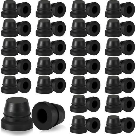 Bouchon de Purge de Frein, 6mm Bouchon de Graisseur Couvercle Anti-Poussière, Bouchon de Graisse Capuchon de Graisse en Caoutchouc pour Systèmes Freinage de Moto et de Voiture (1/5)