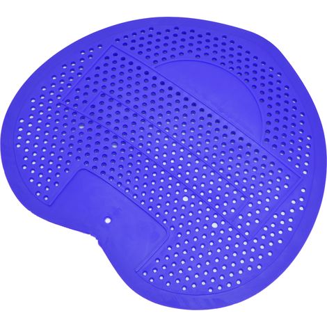 Grille d'urinoir anti-obstruction, résistante aux éclaboussures et désodorisante pour salle de bain, bureau et restaurant (bleu) (1/5)