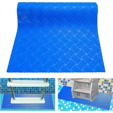 40 × 90 CM Tapis Antidérapant Piscine Tapis de Protection pour Échelle de Piscine pour Piscines Hors Sol Marches Escaliers Échelles (1/5)