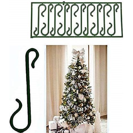 TRADE SHOP - 400 Ganci Verdi Per Appendere Palline Decorazioni Natalizie Albero Natale Gancetti -