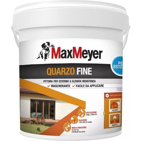 Max Meyer Pintura Exterior Blanco Cuarzo 4 Litros.