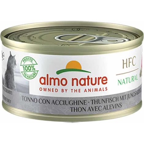 Almo Nature Cat HFC Natural Tonno con Acciughine 5084H Megapack - Almo Nature Cat HFC Natural Tonno con Acciughine 5084H Megapack - Lattina Da 70 Gr