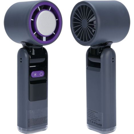 Ventilateur de refroidissement portatif avec affichage LED, haute vitesse, sans balais, Rechargeable par USB, petit pour la maison, les voyages et le bureau (1/5)