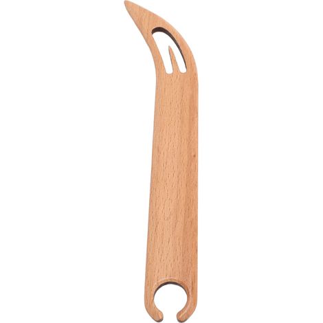 Tragbarer Webstuhl-Schütze aus Holz mit glatter Oberfläche für Inkle-Webstühle, Tischwebstühle und Webmuster mit gebogenem Kopf (1/5)