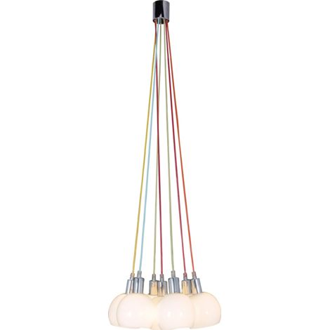 Naeve RAINBOW-BOWL Suspension Cluster blanche 1xE14