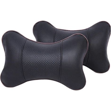 Oreiller Siège Voiture,2pcs Voiture Oreillers de Cou Oreiller Cervical Voiture de Voyage,Coussin De Siège à Respiration Automatique Coussin pour la Tête Reposent Le Soutien pour Le Siège d'Auto (1/5)