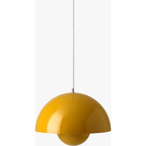 Suspension en forme de bouton de fleur, lustres jaune avec ampoule pour cuisine,salle à manger,bar, 23 cm, 3000 K-6000 K, LED (1/5)