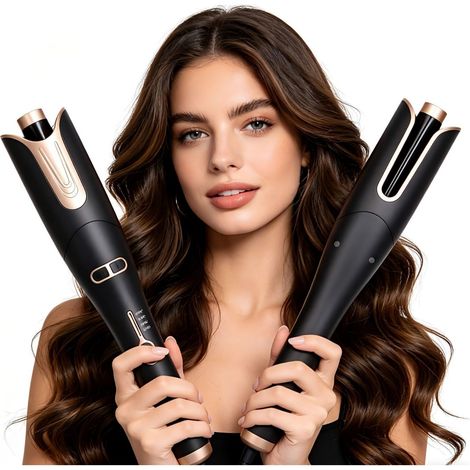 Fer à Boucler Automatique Adapté Coiffure Céramique Technologie Ionique 4 Températures Réglables Boucles Durables (1/4)
