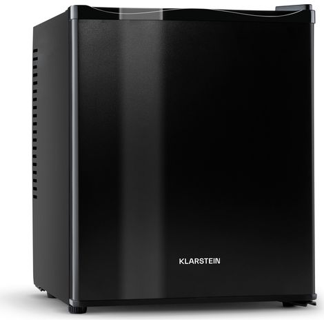 Klarstein Mini Fridge for Bedrooms, Food, Drinks, Beer & Skincare Fridge Cooler, Interior Lighting Drinks Fridge, 30L Table Top Fridge w/ Adjustable Shelves, Quiet & Small Fridge For Home & Office