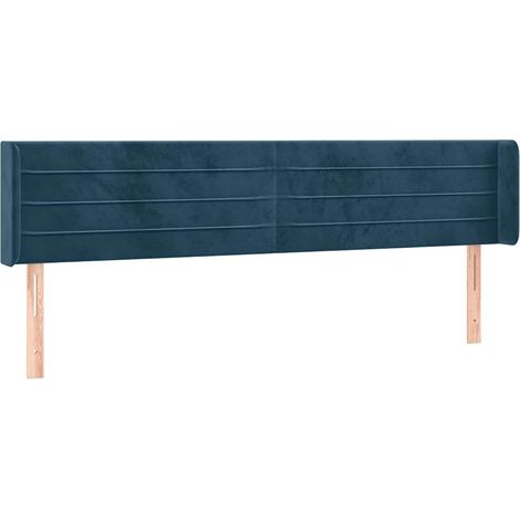 Maison Exclusive - Cabecero de terciopelo azul oscuro 163x16x78/8 (1/5)