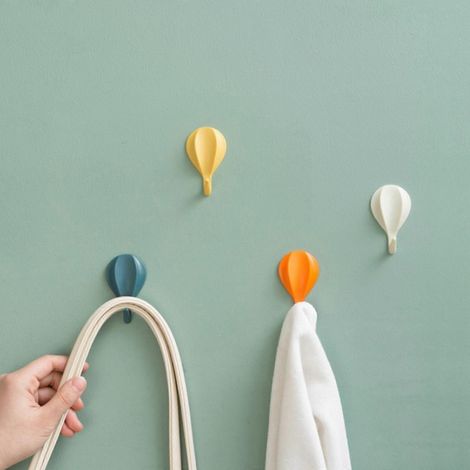 Crochets muraux de cuisine sans couture en viscose résistante, 8 crochets à air chaud (1/5)