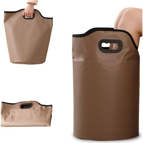 Bassin de bain de pied pliable avec trou de drainage, baignoire de trempage de pied portable avec poignées, seau d'eau pour spa de pied pour voyage et camping (1/5)