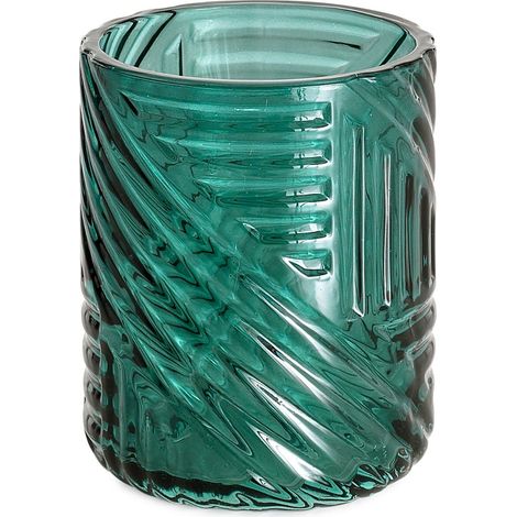 Portaspazzolini Verde In Vetro  Fiordaliso