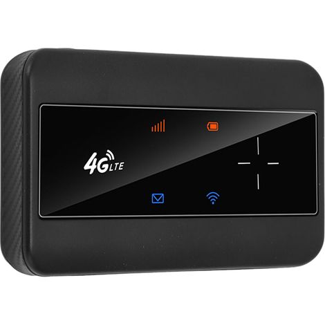 Routeur MiFi 4G LTE avec antenne externe, 150 Mbps, compatible avec 10 utilisateurs (partage de connexion), carte SIM WiFi portable, Europe/Asie (1/5)