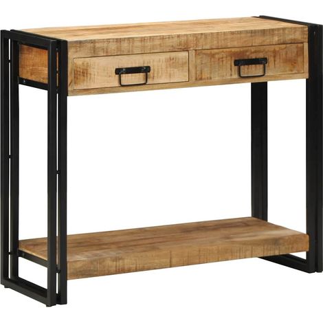 Maison Exclusive - Tavolo consolle Marrone 90 x 33 x 75 cm Legno di mango massello (1/5)