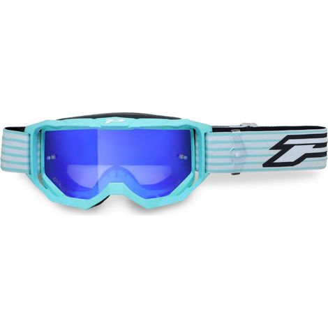 Lunettes PROGRIP PG3300-310 FL VISION GO COLOR VERT MER MAT (verres PG3346 BLEU MIROIR ANTI-RAYURES, ANTI-BUÉE, ANTI-UV) (3300-415 FL)