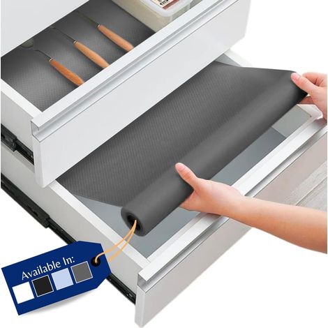 1 Rouleau Tapis Antiderapant EVA Transparent 30x500cm Protection Tiroir Cuisine Frigo Placard (1/5)