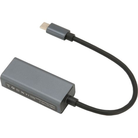 Adaptador Ethernet para ordenadores de sobremesa, portátiles y tabletas, con interfaz USB-C a Ethernet para una conectividad fiable, compatible con sistemas Windows, OS X y Linux, con velocidades de t