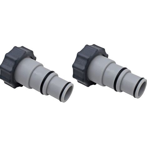 2 Pièces Adaptateur Piscine, Remplacement Adaptateur de Tuyau Série Intex A avec Filetage, Tuyau de Diamètre 1,5" et 1,25", Adaptateur de Pompe pour Kits de Piscine (1/5)