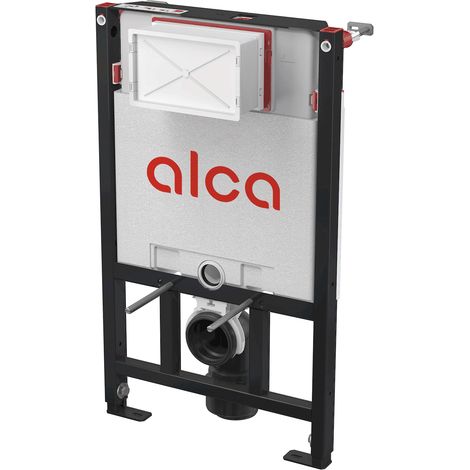 Alca - Wandmontage für wandhängendes WC, Tablettenspender, für Trockenaufstellung, Bauhöhe 0,86 m AM101/850