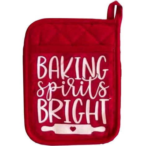 Porte-Plats De Cuisine - Support Pour Casseroles Et Plats - Gants De Cuisson Imprimés Noël - Lot Complet De 3 Pièces (1/5)
