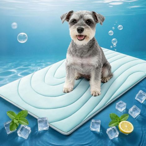 Universelle Kühlmatte für Katzen und Hunde, strapazierfähige, tragbare Kühlmatte für Katzen und Hunde, bissfest, Kühldecke für Hunde, wärmespeichernde Haustier-Kühlmatratze, waschbar (1/5)
