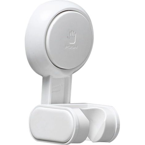 Support de Pommeau de Bain à Ventouse Pince de Bain Amovible Installation sans Outil Surface Lisse (1/5)