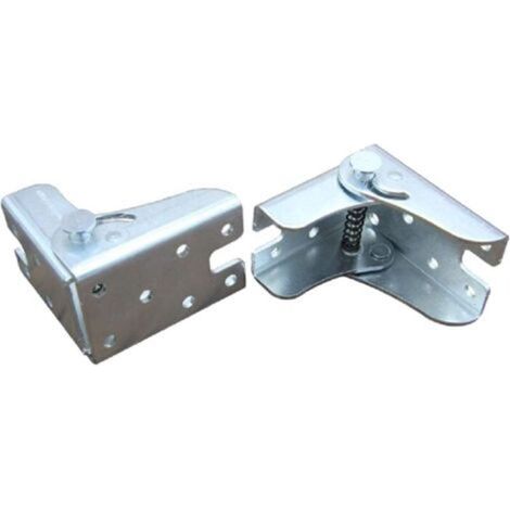 Support pliant autobloquant pour pieds pliants, plan de travail pliant, table de cuisine pliante (2 argent) (1/5)