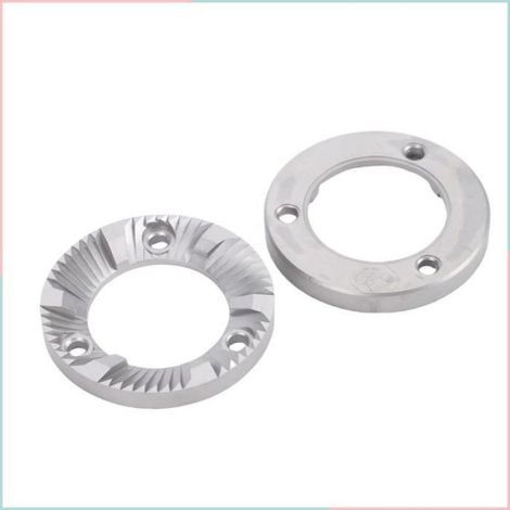 Fraises Plates - Acier Inoxydable 40 mm - Pour Broyeur À Café Italien - 2 Pièces (1/4)