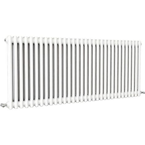 SKY Bathroom Traditional Cast Iron Style Radiator 2 Column White 600x1460mm