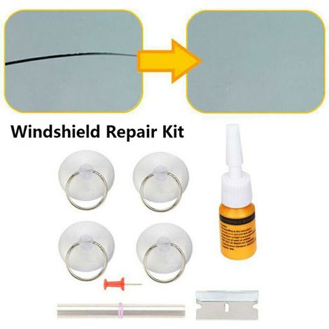 Kit de Réparation Vitre Voiture Outil de Rénovation Pare-Brise Rayures Effaceur Set Bricolage Auto (1/5)