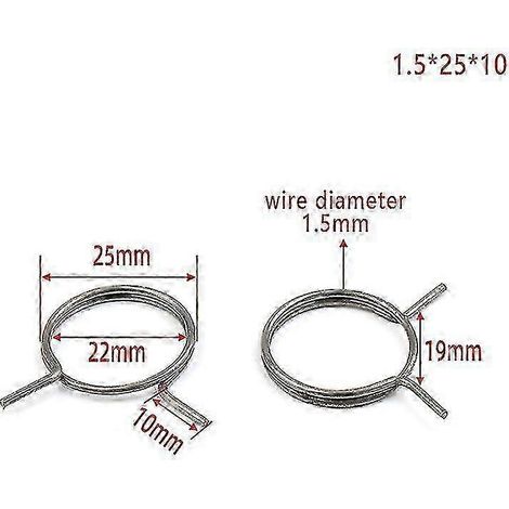 Ressorts de torsion de remplacement pour poignée de porte, 3 pièces - réparation de loquet (1/4)